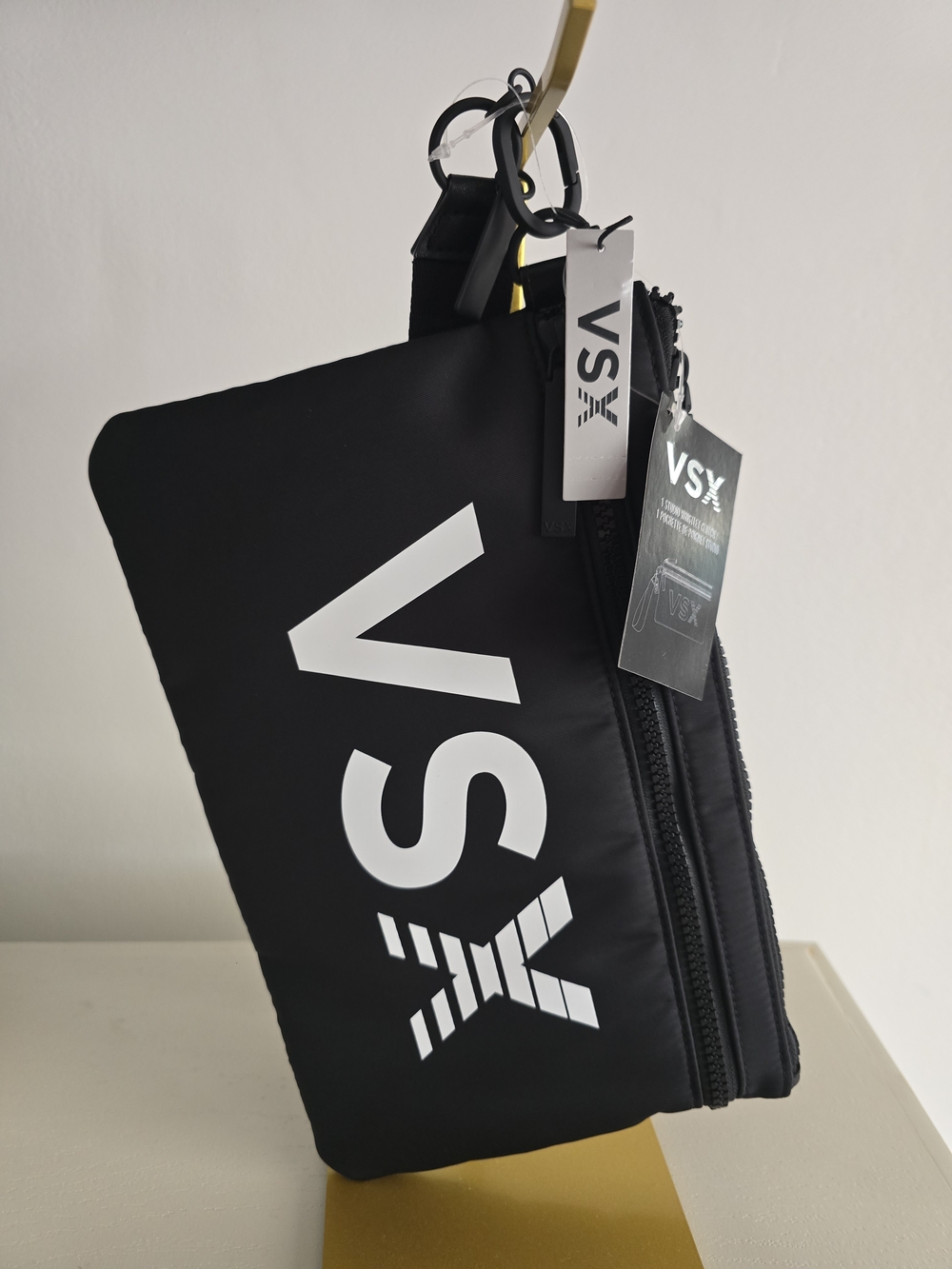 VSX Black Waist Pouch with White Logo - Picture 3 of 11